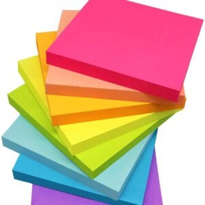 (8 Pack) Sticky Notes 3x3 Inches,Bright Colors Self-Stick Pads