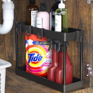 SimpleHouseware Under Sink Organizer 2-Tier Storage Tray